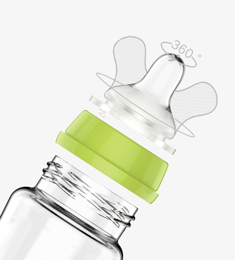 Quick-Flushing Insulated Feeding Bottle