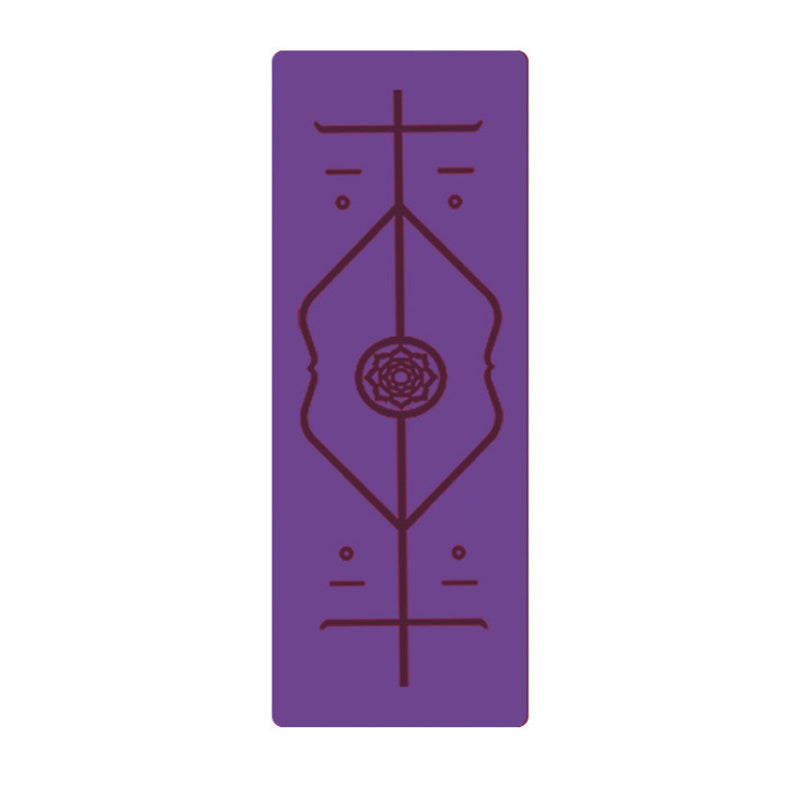 Non-Slip TPE Yoga Mat with Position Lines