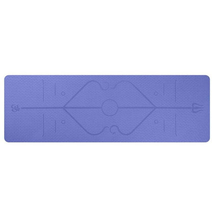Non-Slip TPE Yoga Mat with Position Lines
