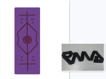 Non-Slip TPE Yoga Mat with Position Lines