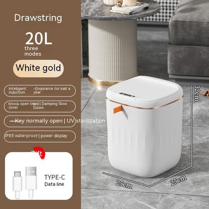 Smart Trash Can with Lid